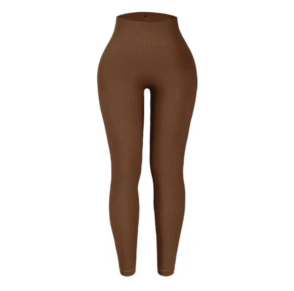 Ribbed High-Rise Shapewear Leggings