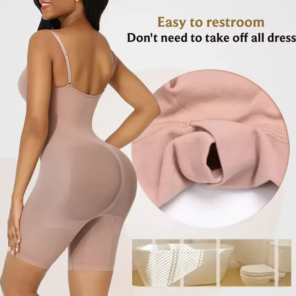 Spaghetti String Sculpting Shapewear Bodysuit