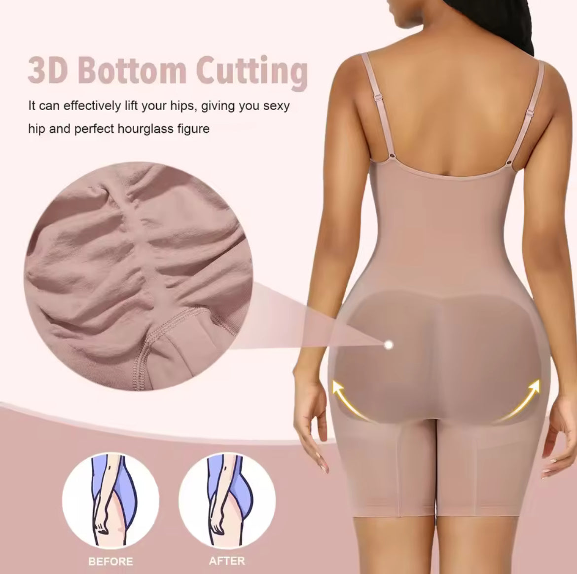 Spaghetti String Sculpting Shapewear Bodysuit