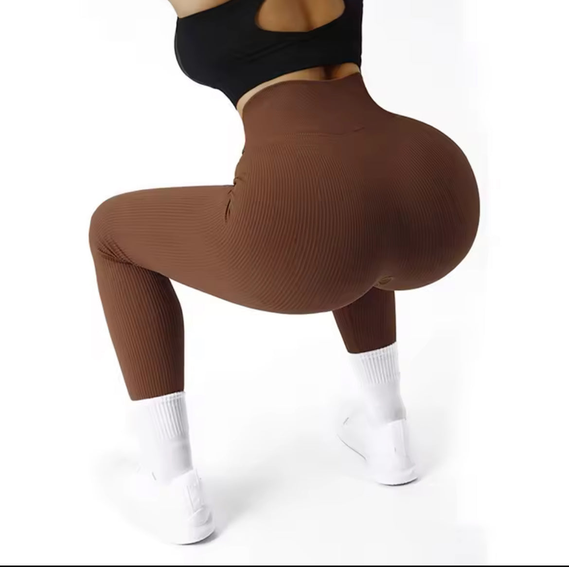 Ribbed High-Rise Shapewear Leggings