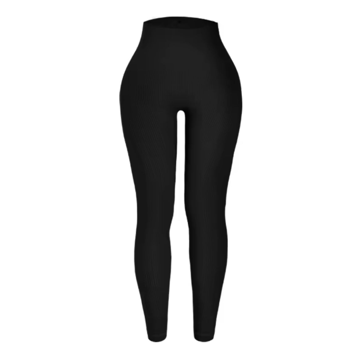 Ribbed High-Rise Shapewear Leggings