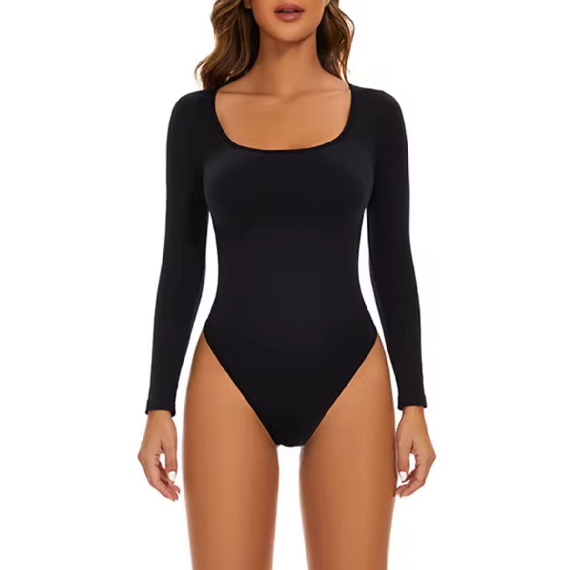 Long Sleeve Thong Bodysuit