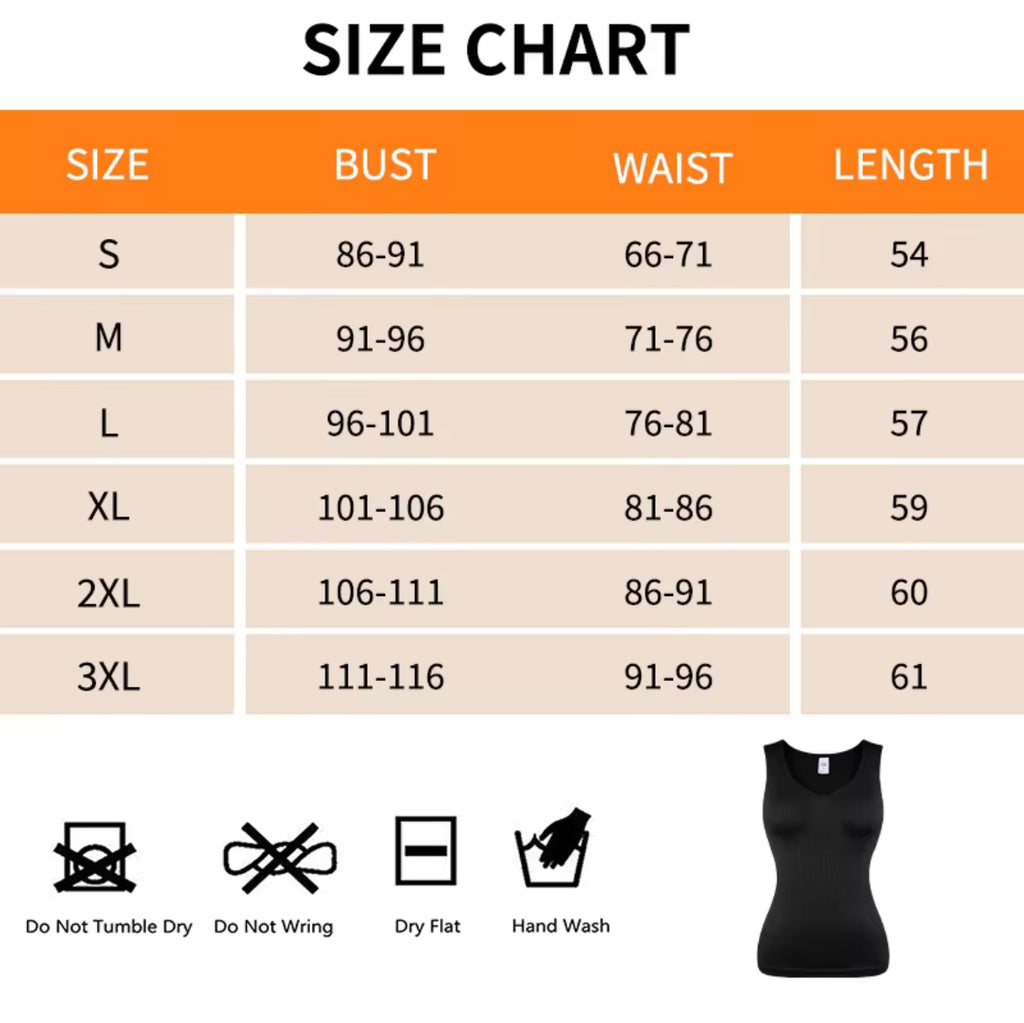 Ribbed V Neck Sculpting Tank Top