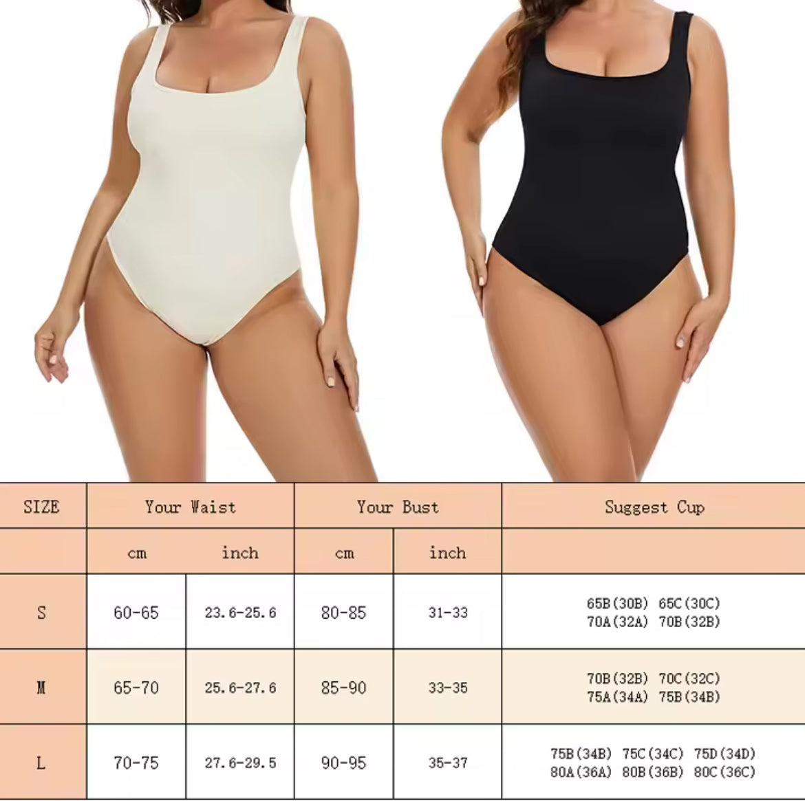 Ribbed Snatched Shapewear Bodysuit