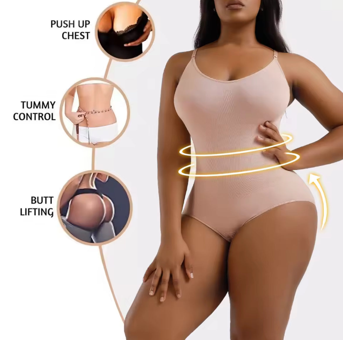 Snatched Triangle Shapewear Bodysuit